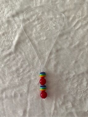 New Handmade Rainbow 🌈 Pride Beaded Necklace